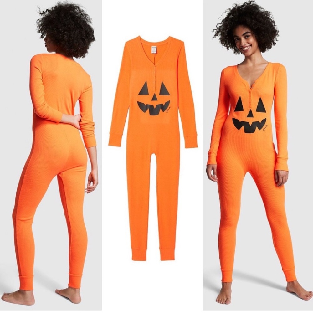 Vs pink orange pumpkin 🎃 onsie size xl